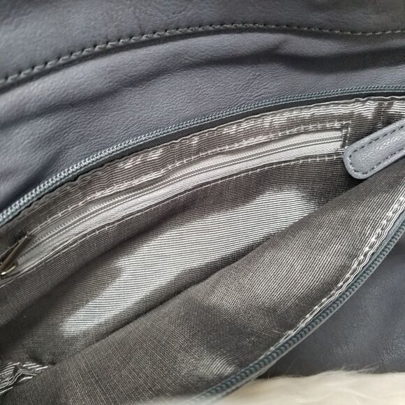 Grey/Blue Deyce Crossbody/ Clutch Bag - Picture 10 of 13